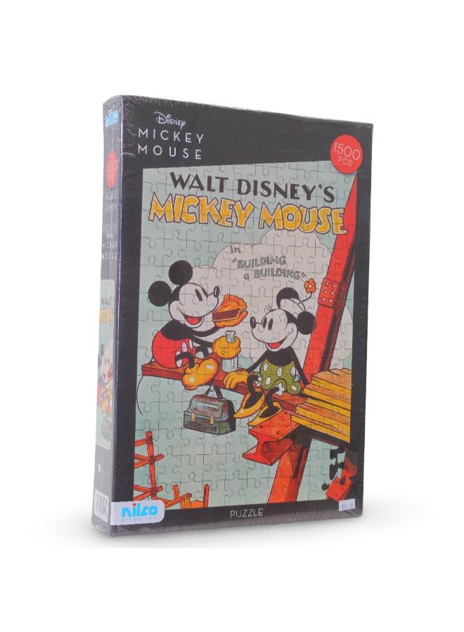 Nilco Mickey & Minnie Classic Poster Puzzle – 1500 Pieces - Image 1