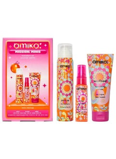 amika Amika Mission: Minis – Ultimate Mini Best Seller Hair Care Set for All Hair Types, Featuring Travel-Sized Essentials for Nourishing, Styling, and Repairing  - Image 1