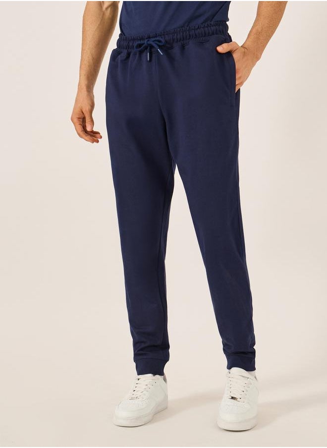 Styli Eco-Earth Slim Fit Terry Joggers with Welt Pockets  - Image 1