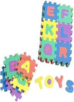 AlSafwa Foam English Letters and Numbers Puzzle, Multicolor, W34-9