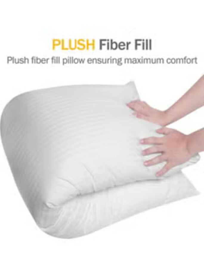 House One Long Sleeping Pillow Microfiber - White 150x50cm - Image 3