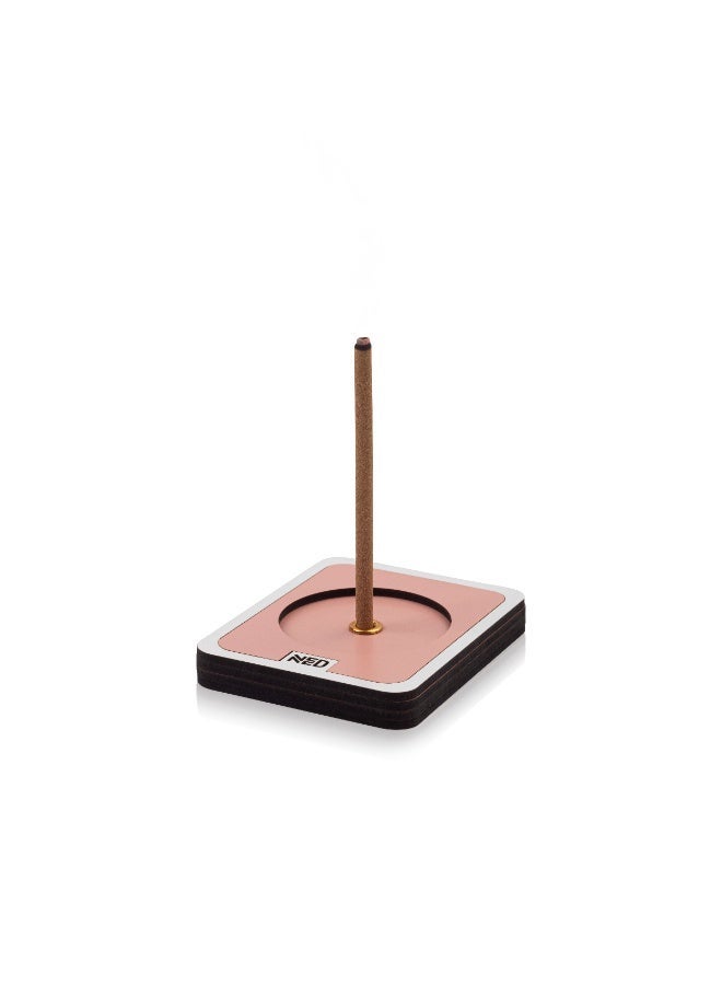 Ned Incense Burner & Oud Holder – 5 cm Thick Oud Stick Base – Pink Modern Luxury Design - Image 1