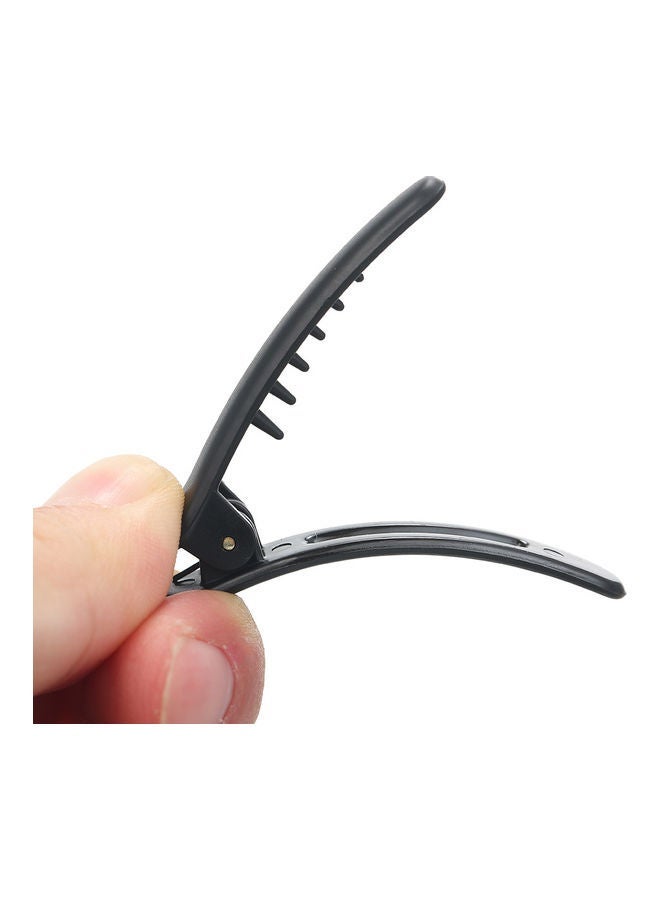 NIBEMINENT 12-Piece Plastic Hair Clip Set Black - Image 4