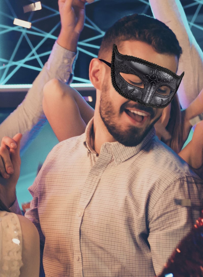 SYOSI Couple Masquerade Masks Set Venetian Party Mask Mardi Gras Mask for Women and Men - Image 2