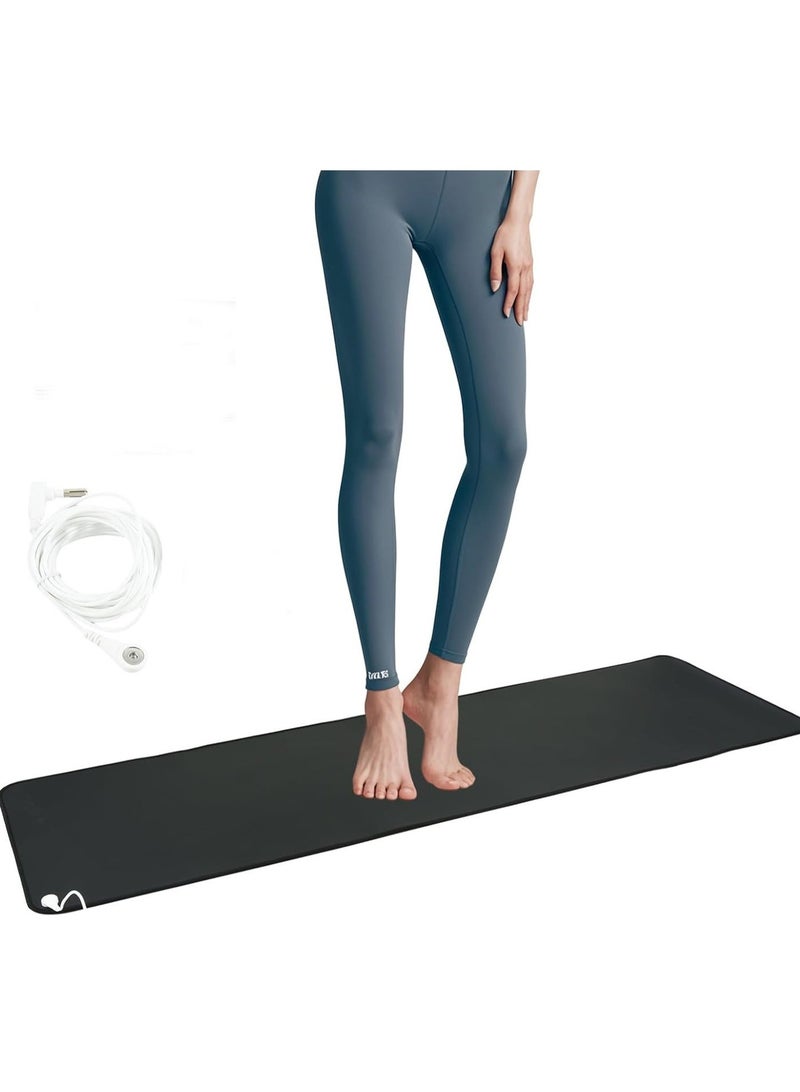 WALALLA Universal Grounding Mat, Grounding Yoga mat, Sleep Mat, Sport Mat for Computer, Foot and Bed, Grounded Foot Therapy, Sleep Assist and Helps with Anxiety - Image 1
