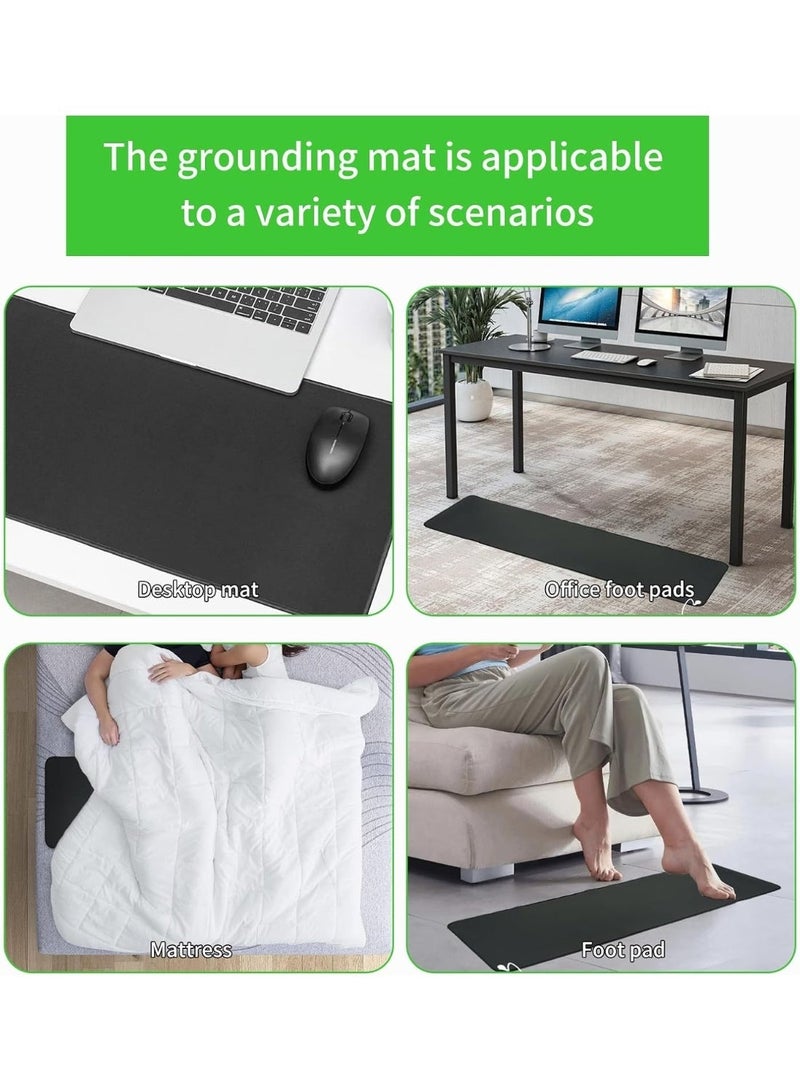 WALALLA Universal Grounding Mat, Grounding Yoga mat, Sleep Mat, Sport Mat for Computer, Foot and Bed, Grounded Foot Therapy, Sleep Assist and Helps with Anxiety - Image 2