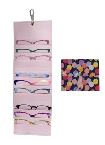 MEYAGO Eyeglass Topper Travel Wallet - 9-Slot Eyewear Organizer for Eyeglass Toppers & Accessories Portable Storage for Travel Everyday Use - Image 1