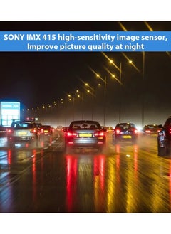 Generic كاميرا داش كام أمامية وخلفية 4K 1944P فائقة الوضوح، كاميرا داش ذكية مدمجة واي فاي GPS للسيارات، ADAS، Sony IMX335، شاشة IPS LCD 2 بوصة، WDR، رؤية ليلية  - Image 5