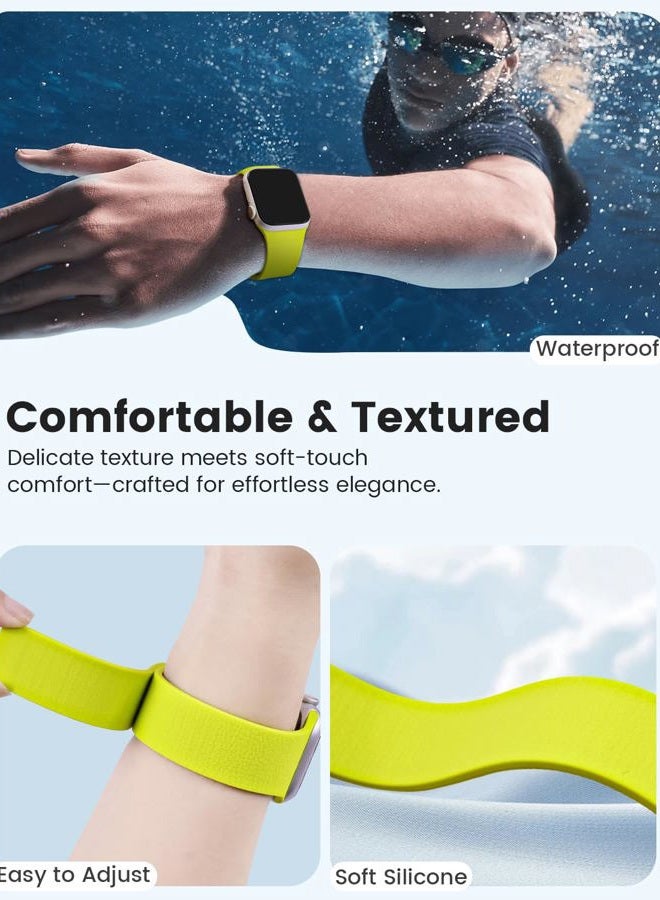 BandSmith Magnetic Silicone Band Compatible with Apple Watch Band 38mm 40mm 41mm 42mm 44mm 45mm 46mm 49mm Women Men, Soft Waterproof Sport Strap for iWatch Series 11 10 9 8 7 6 5 4 3 2 1 SE Ultra - Image 4
