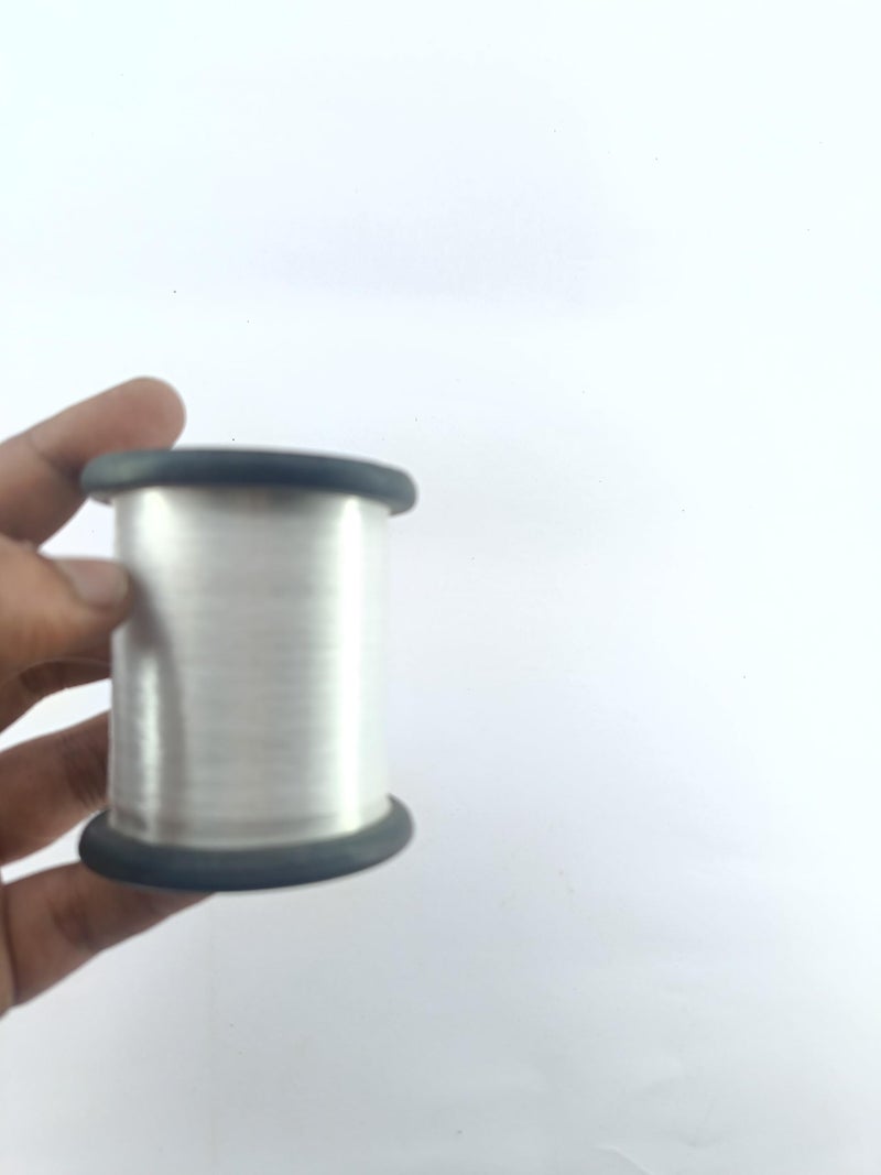 advancedestore advancedestore Pack of 1 (1000 Meter) Very Very Thin Nylon Thread(White)-No.12  - Image 1