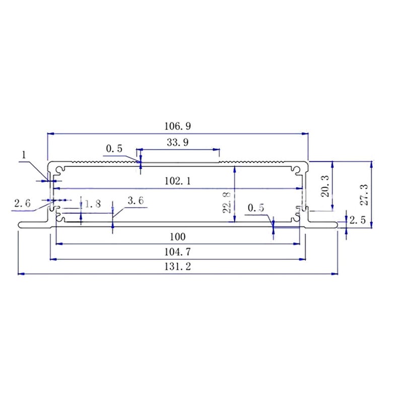 Aluminum Alloy Enclosure Sandblasted GPS Case 27x131x120mm Weatherproof Shell For Circuit Boards - Image 4