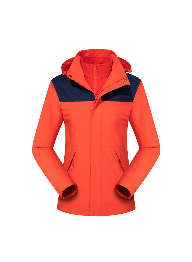 Loquat Three-in-one Detachable Two-piece Hood Waterproof Overcoat  - Image 1