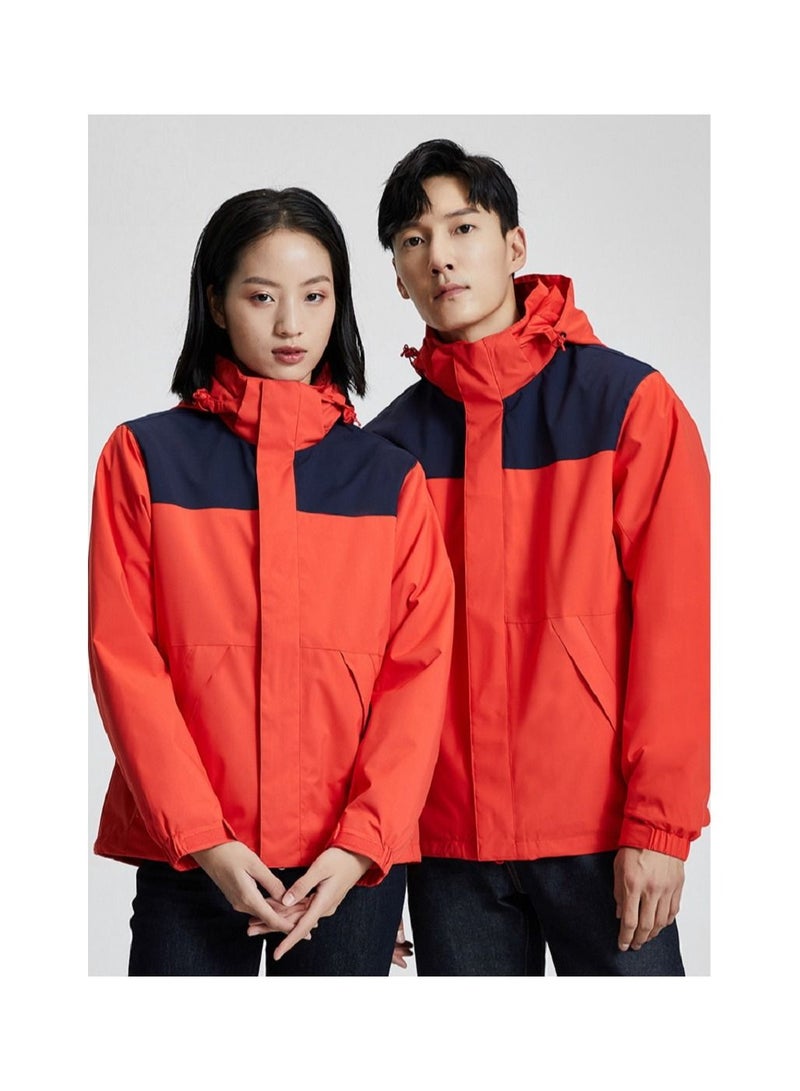 Loquat Three-in-one Detachable Two-piece Hood Waterproof Overcoat  - Image 2