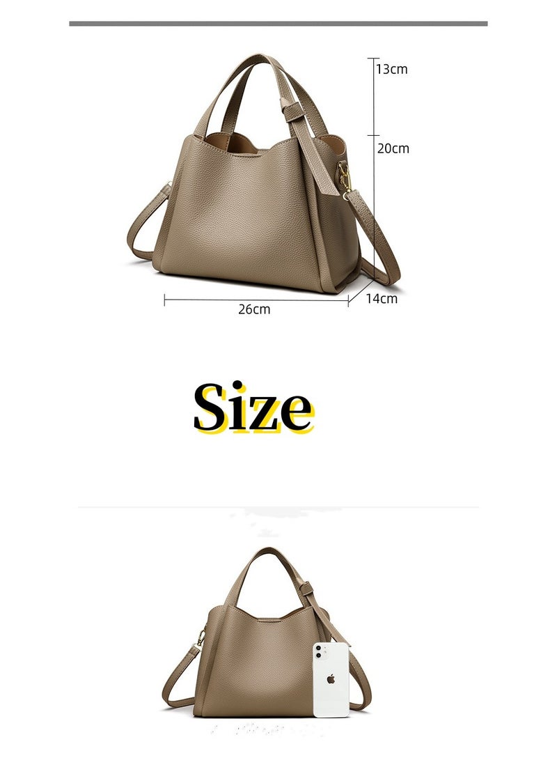 Women's Shoulder Tote Bag Leather Handbag Large Capacity Handbag For Women Fashionable Travel Handbag  - Image 5