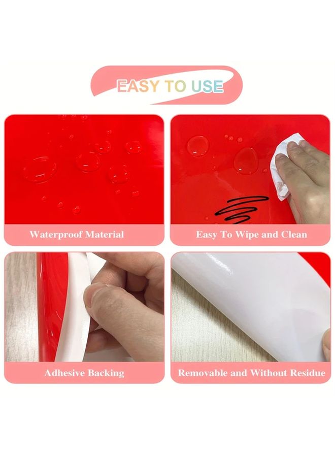 24 White Removable Dry Erase Dot Circle Wall Decals for Whiteboard Classroom Office Home Use - Image 5