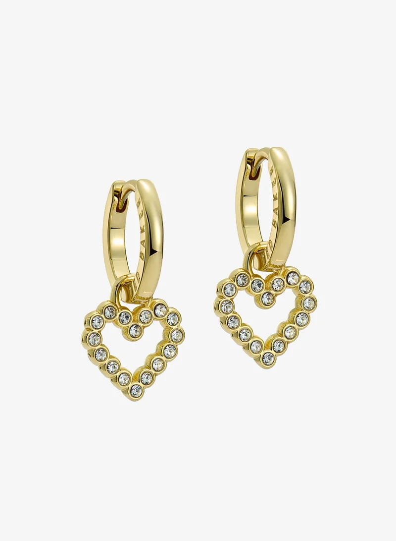 Ted Baker Crystal Halo Heart Huggie Earrings