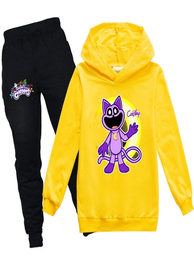 smiling critters Unisex long Sleeve Stylish Top hoodie cotton sweatshirts for Boys Girls Kid Children - Image 1