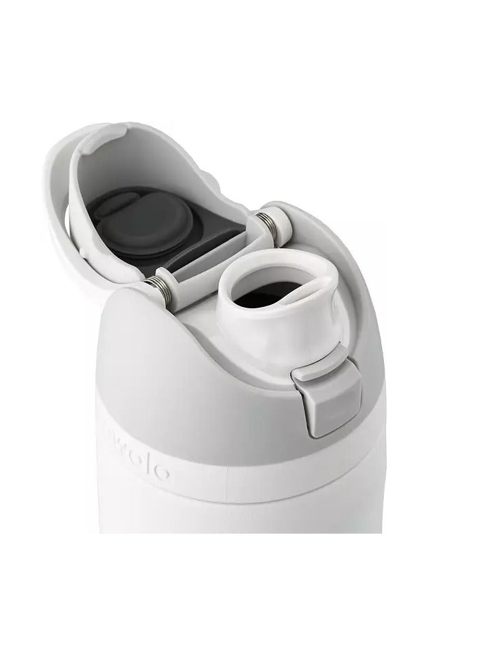 Owala Orginal-Owala 24oz BPA Free Insulated Stainless Steel Water Bottle with Free Sip Straw for Sports and Travel, Shy Marshmallow  - Image 4