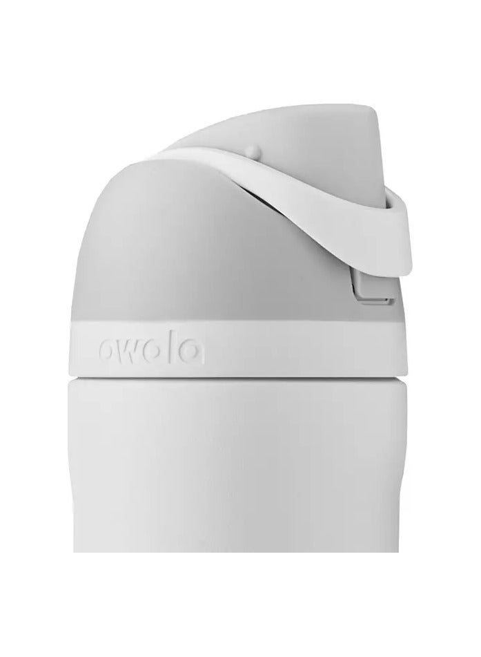 Owala Orginal-Owala 24oz BPA Free Insulated Stainless Steel Water Bottle with Free Sip Straw for Sports and Travel, Shy Marshmallow  - Image 3