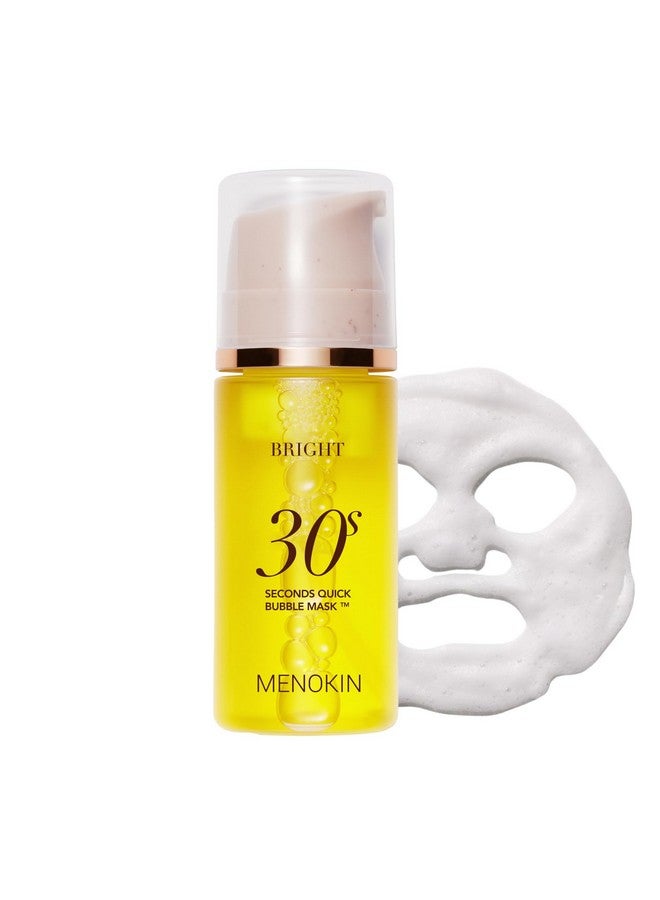 MENOKIN 30 Seconds Quick Bubble Mask(Bright) Glutathione & Vitamin Korean Facial Maskradianceboosting Easyto Useglass Skin3.21 Fl.Oz - Image 1