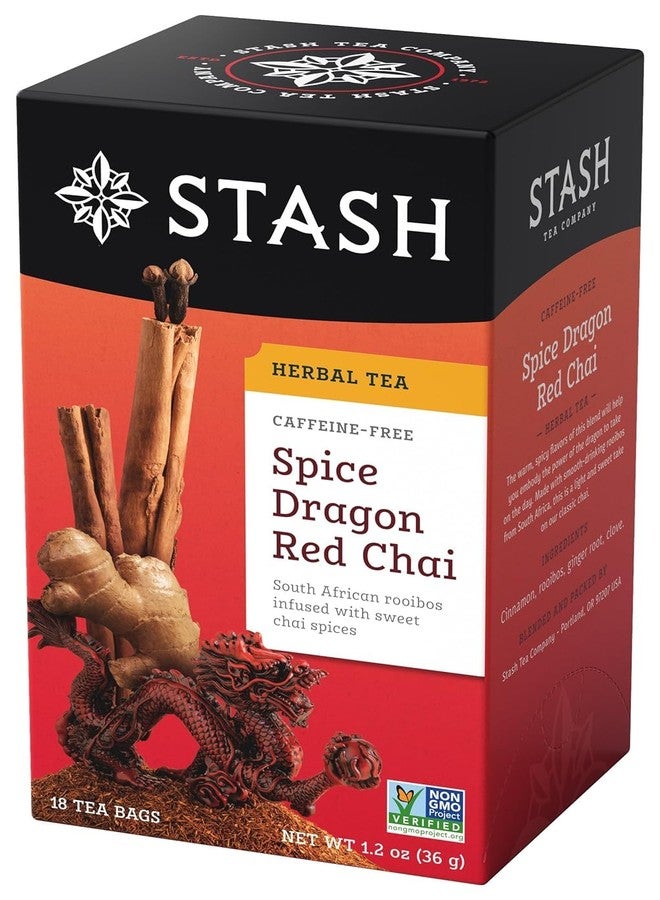 Stash Tea Spice Dragon Red Chai Herbal Tea, 18 Count - Image 1