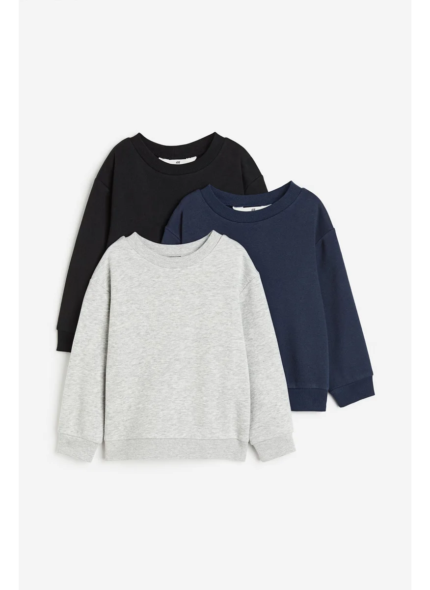 H&M 3-Pack Sweatshirts