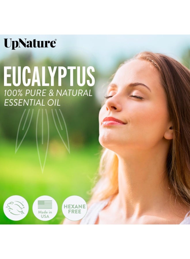 UpNature Eucalyptus Essential Oil 4 oz | 100% Pure Natural Aromatherapy Oil | Therapeutic Grade for Diffuser, Sauna & Relaxation - Image 2