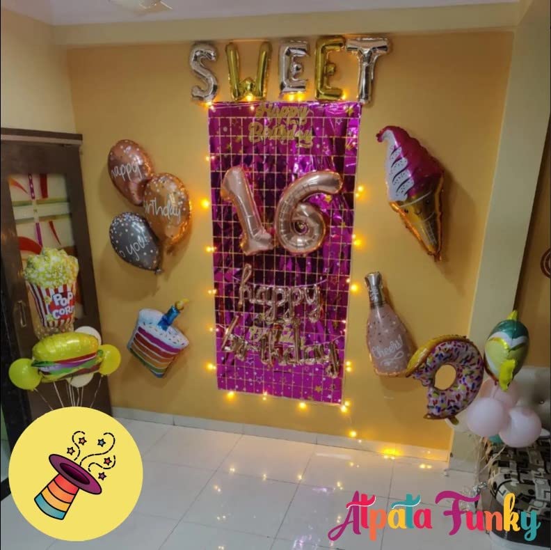 Atpata Funky Candy Doughnut Foil Balloons Perfect for Any Chocolate or Sweet Themed or Candy Themed Party Celebration - Image 4