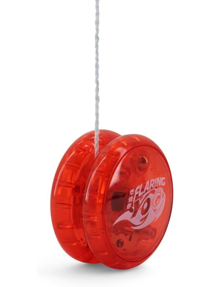 Toy Triangle Flight Fire Responsive Yo-Yo Toy with String for Kids, Durable Design with Auto Return Mechanism for Kids and Beginners, Smooth Spin Handheld Skill Toy- Ages 3+, Red - Image 3