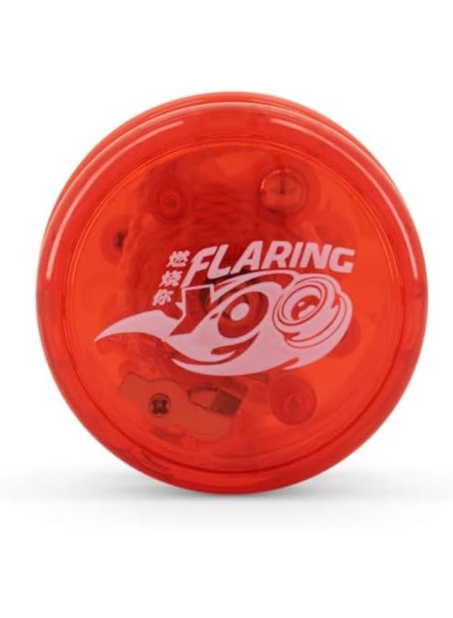 Toy Triangle Flight Fire Responsive Yo-Yo Toy with String for Kids, Durable Design with Auto Return Mechanism for Kids and Beginners, Smooth Spin Handheld Skill Toy- Ages 3+, Red - Image 4
