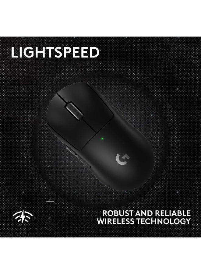 لوجيتيك ماوس الألعاب اللاسلكي Logitech G PRO X SUPERLIGHT 2، ماوس احترافي بوزن 60 جرام مع 5 أزرار قابلة للبرمجة، مستشعر 44K DPI، 888+ IPS، معدل تقرير 1 كيلوهرتز، شحن USB-C لجهاز الكمبيوتر/ماك - أسود - Image 4