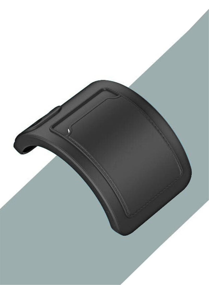 جراب حماية كامل الجسم من السيليكون لهاتف itel A50 4G مع حامل فتحة للبطاقات - أسود - Image 4