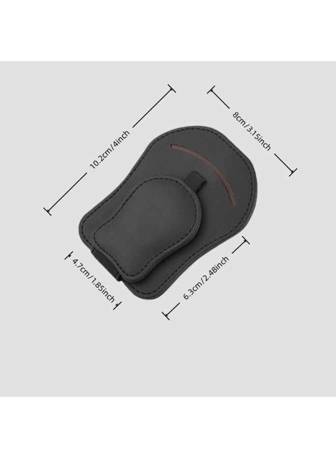 Integrated Clip for Car Sun Visor, Magnetic Suction Cup for One Handed Use, Sunglasses Clip and Card Holder, Versatile Accessory for Drivers - Image 2