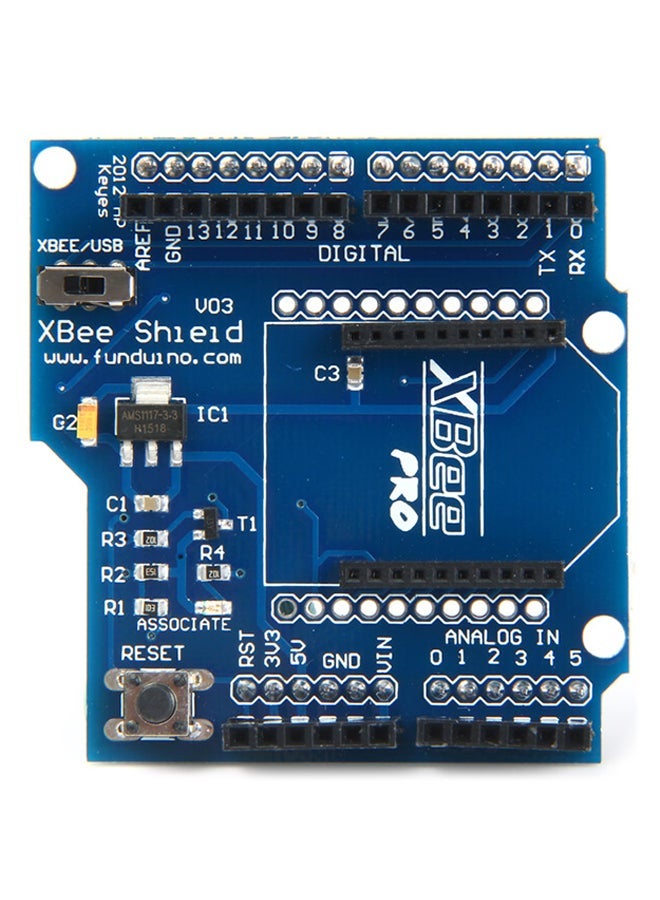 NIBEMINENT Bluetooth Bee Shield V03 Wireless Control Module Expansion Board For Arduino Xbee Blue/Black  - Image 4