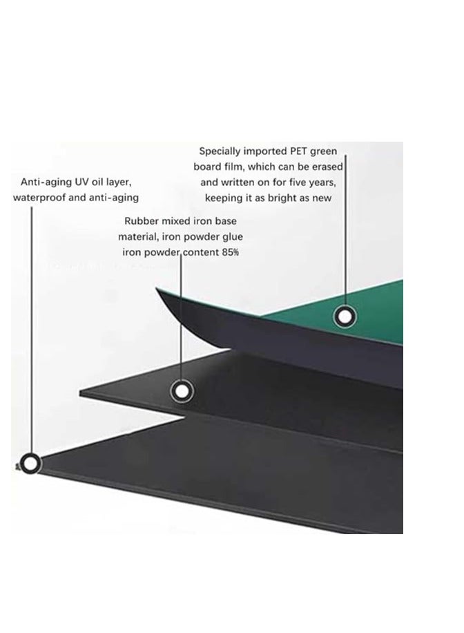 2m x 60cm Self-adhesive chalkboard with 5 chalks - easy to install and removable - Image 3