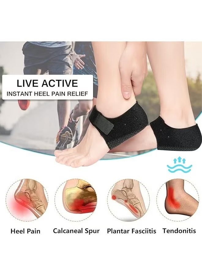 Plantar Fasciitis Socks with Arch Support Heel Protector for Plantar Fasciitis and Heel Pain Relief, Achilles Tendinitis, Dry Cracked Heels, Cushioned Heel Cups for Men & Women, 1 Pair - Image 3