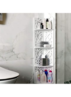 LINGWEI Bathroom Crner Stand White 18x100x18cm  - Image 3