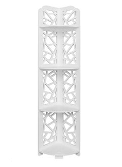 LINGWEI Bathroom Crner Stand White 18x100x18cm  - Image 5
