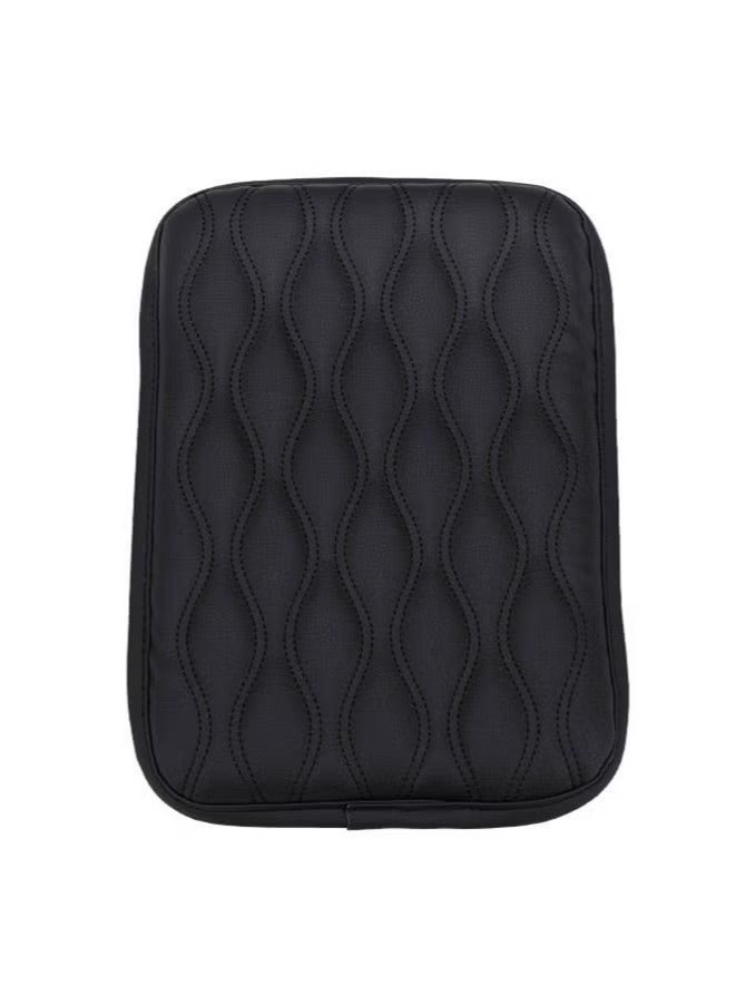 Auto Center Console Cover Console Cover Armrest Pads PU Leather Car Armrest Seat Box Pad Cushion Protector Universal Fit - Image 1
