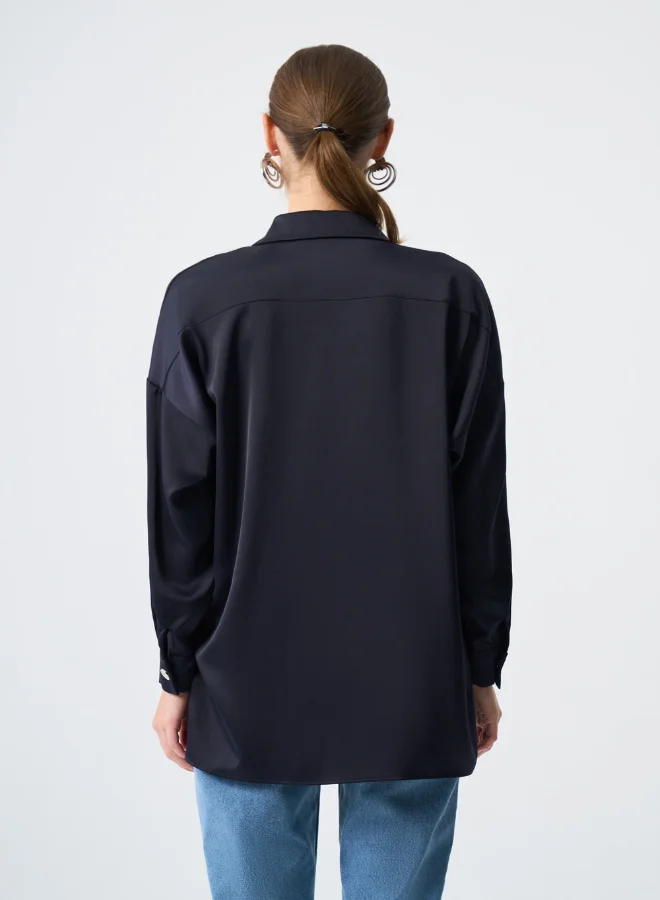 MIZALLE METAL BUTTON TUNIC