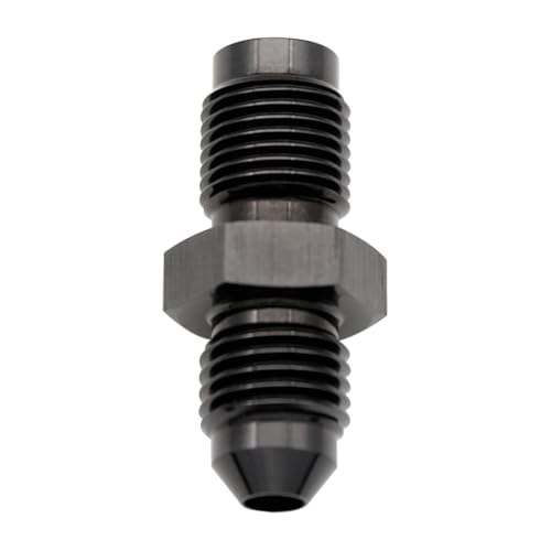 KRD PERFORMANCE Aluminum 4AN AN4 Male Flare to 716 x 24 Male Thread Inverted Seat Adaptor Fittings Inv Flare Connector Black - Image 5