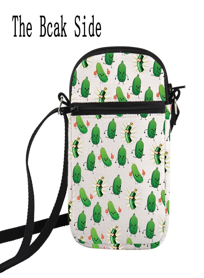 HOLLP Pickles Lover Inspired Crossbody Bag Powered By Pickles Small Sling Bag Pickle Canning Gift (Powered By Pickles) - Image 5