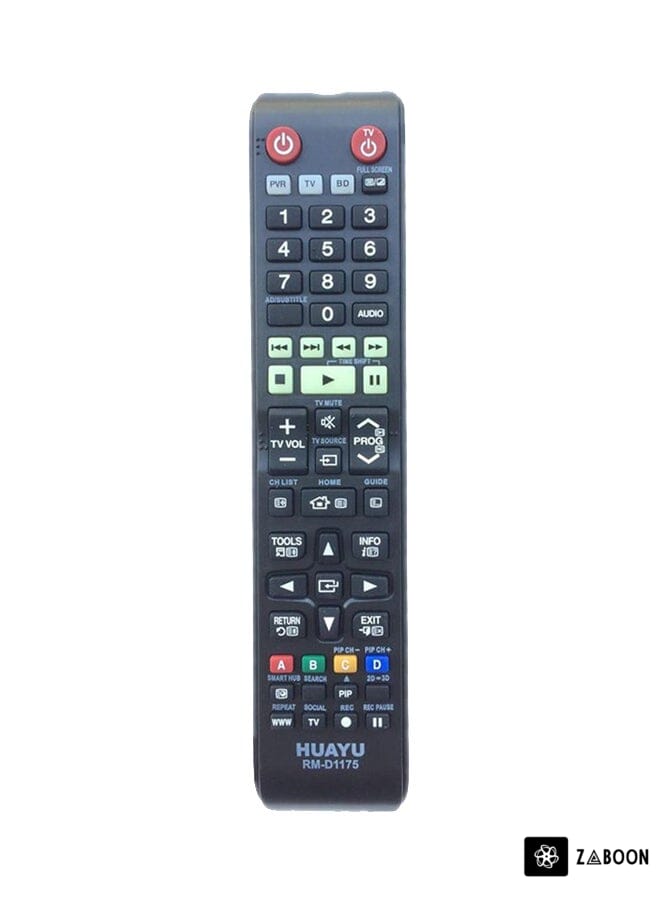 Zaboon Remote Control For Samsung LCD/LED TV Black