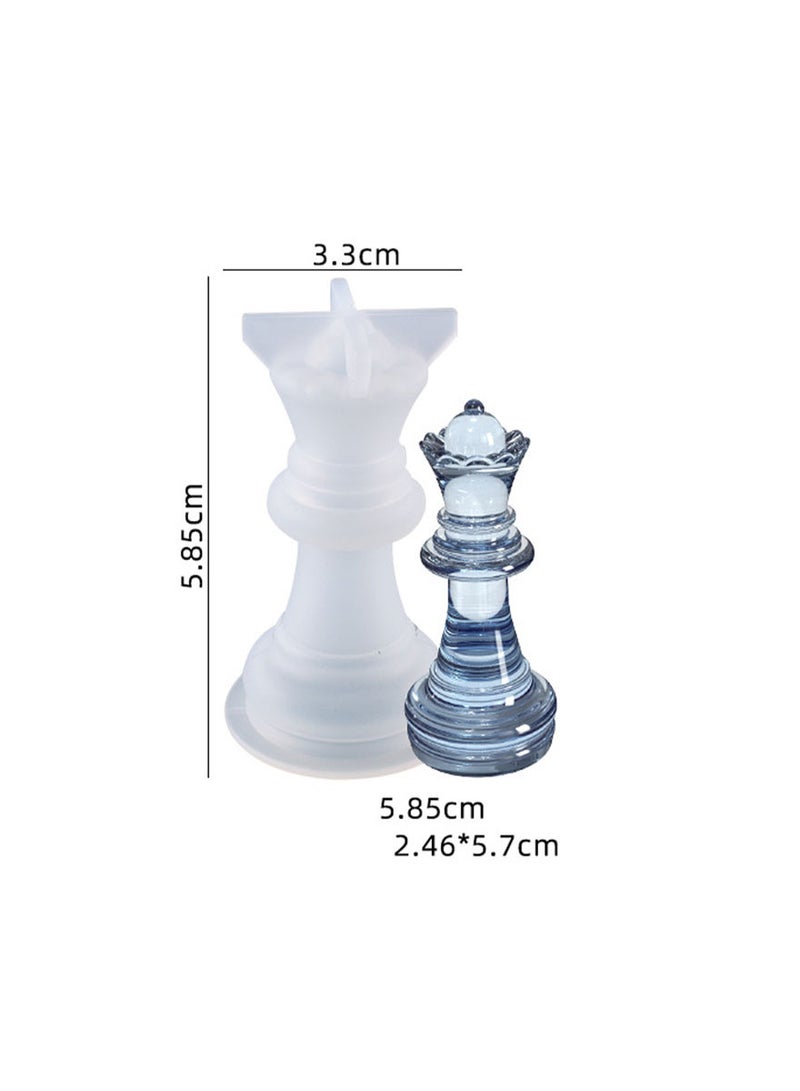 Resin art chess pcs silicone mold 