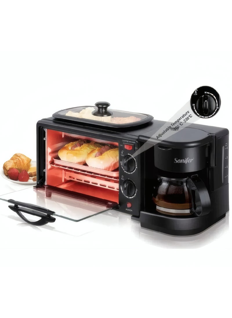 Sonifer - sonifer Breakfast maker 3 in1 oven grill and coffee maker1050 watts - Image 1