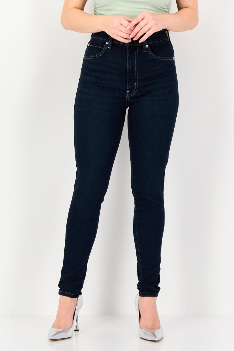 Levi's Women Skinny Fit Washed Stretchable Denim, Navy - Image 1
