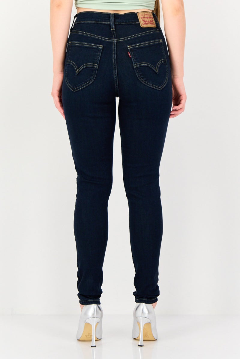 Levi's Women Skinny Fit Washed Stretchable Denim, Navy - Image 2