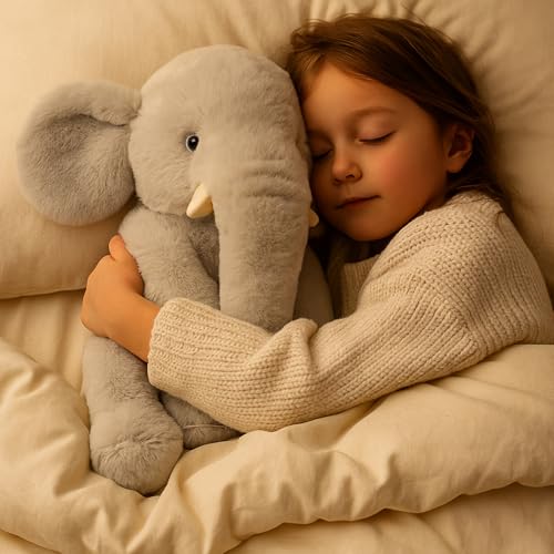 WEIGEDU 13" Gray Elephant Stuffed Animal - Plush Toy for Boys, Girls, Kids, Baby Shower, Bedtime, Birthday - Image 3