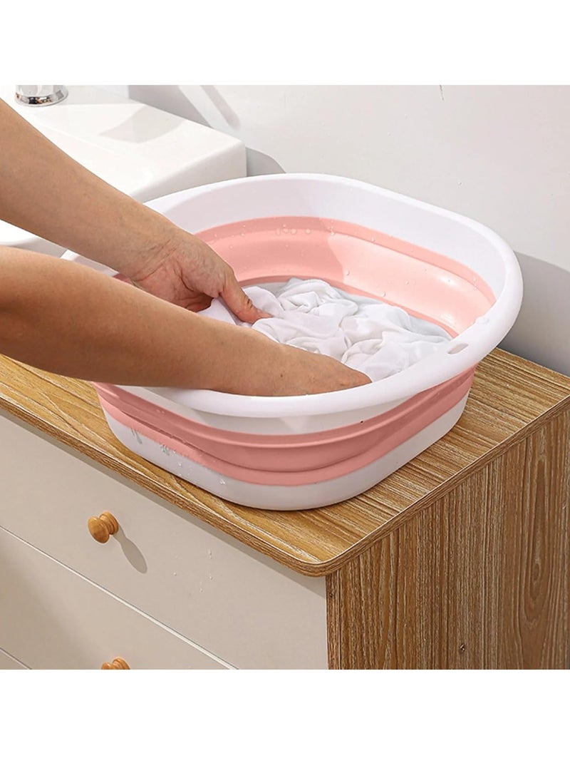 بلان A حوض غسيل قابل للطي، متعدد الاستخدامات لغسل الأطباق والخضروات والفواكه، مناسب لغسل الملابس أو القدمين، مثالي للاستخدام المنزلي والتخييم، سعة 5.5 لتر (ازرق فاتح) - Image 3