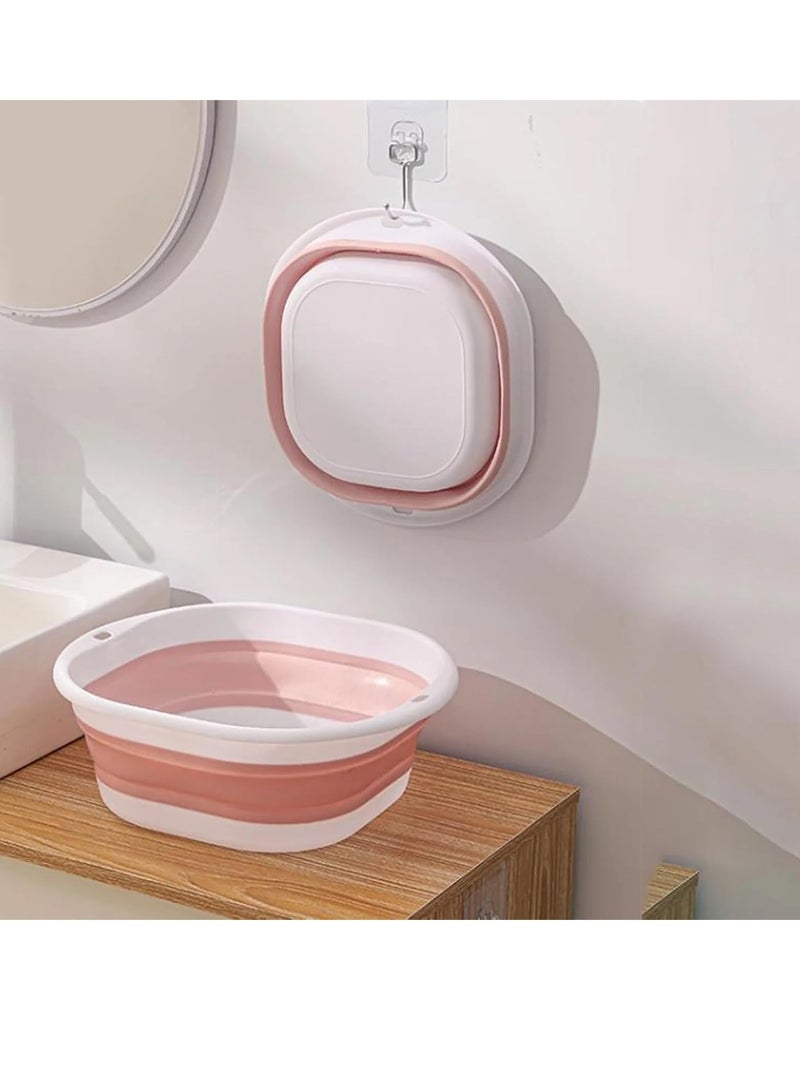 بلان A حوض غسيل قابل للطي، متعدد الاستخدامات لغسل الأطباق والخضروات والفواكه، مناسب لغسل الملابس أو القدمين، مثالي للاستخدام المنزلي والتخييم، سعة 5.5 لتر (ازرق فاتح) - Image 4